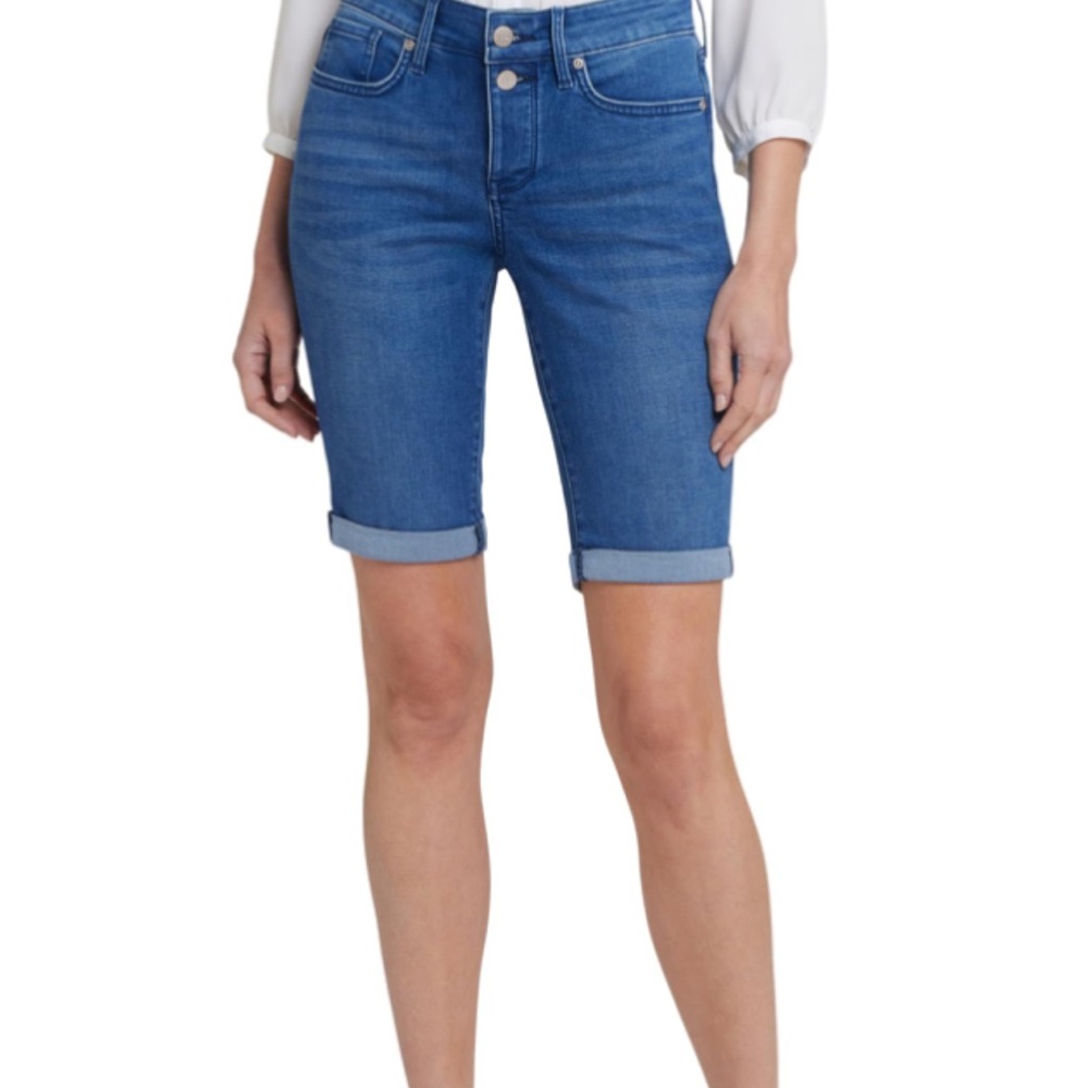 NYDJ Classic Indigo Denim Shorts